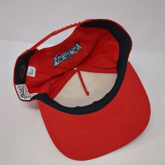 Pokemon Youth Snapback Hat Red One Size Adjustable Embroidered 6 Panel - Picture 7 of 9